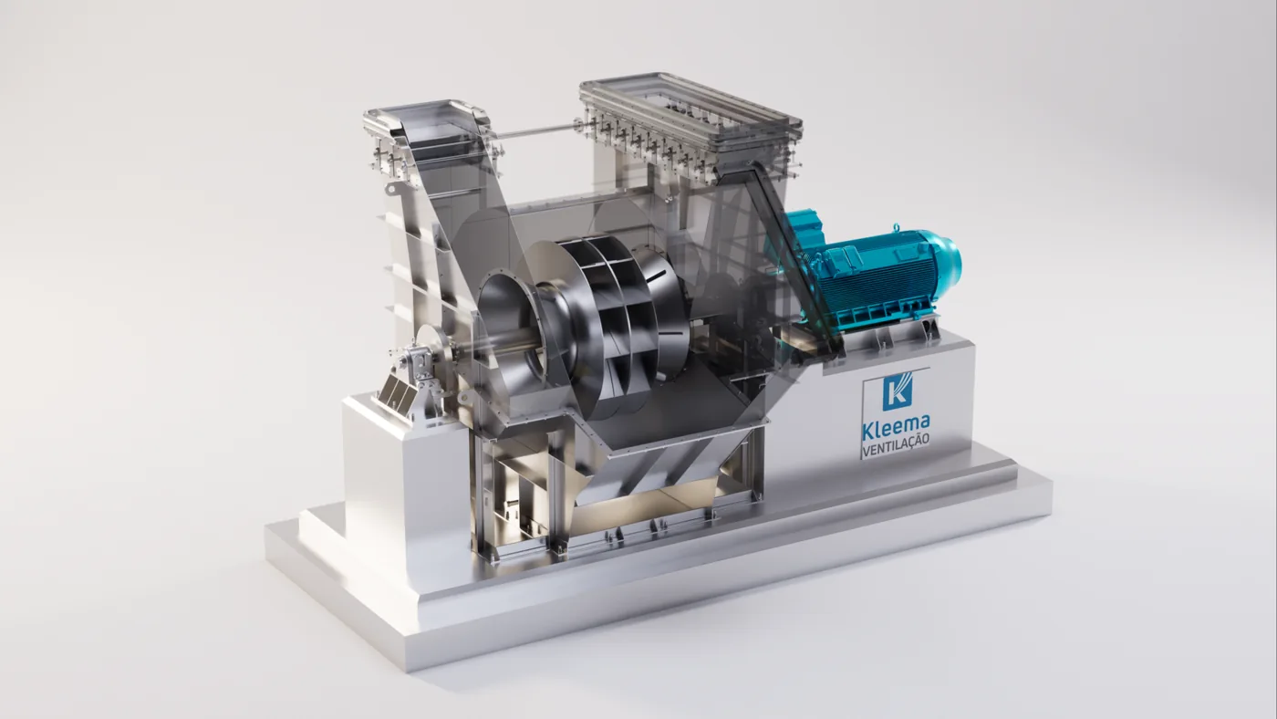 Kleema project rendering: centrifugal fan.