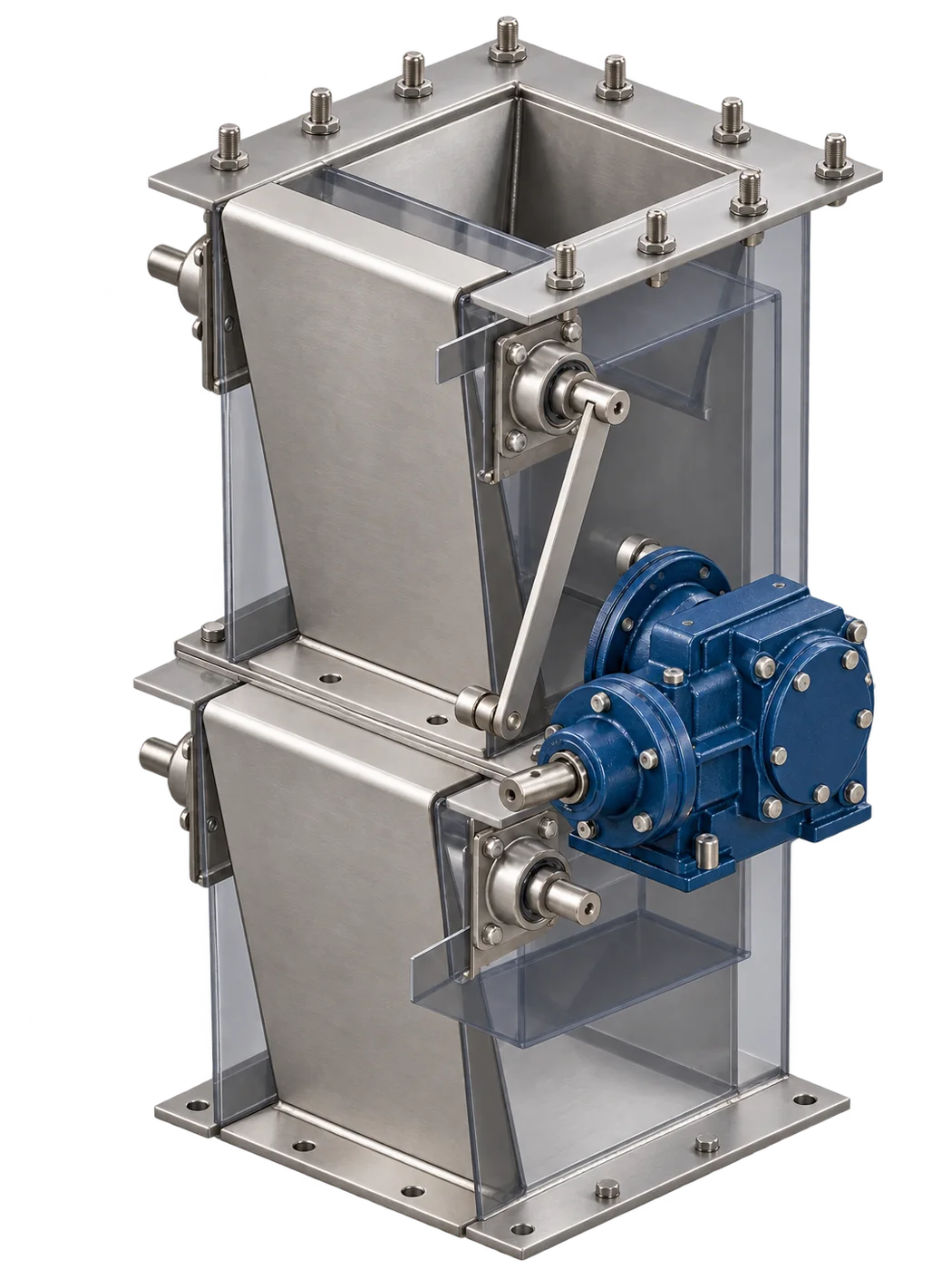 Double-flap valves
