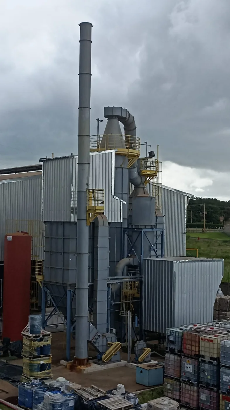 Sistema de tratamiento de gases instalado en Inca Incineração