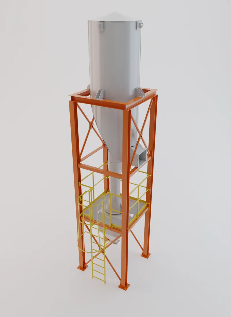 Reaction towers — Kleema project rendering